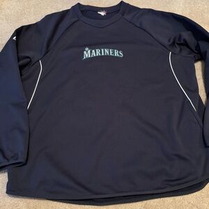 Seattle Mariners Majestic Men’s XXL MLB Navy Pullover Sweatshirt Warm Up